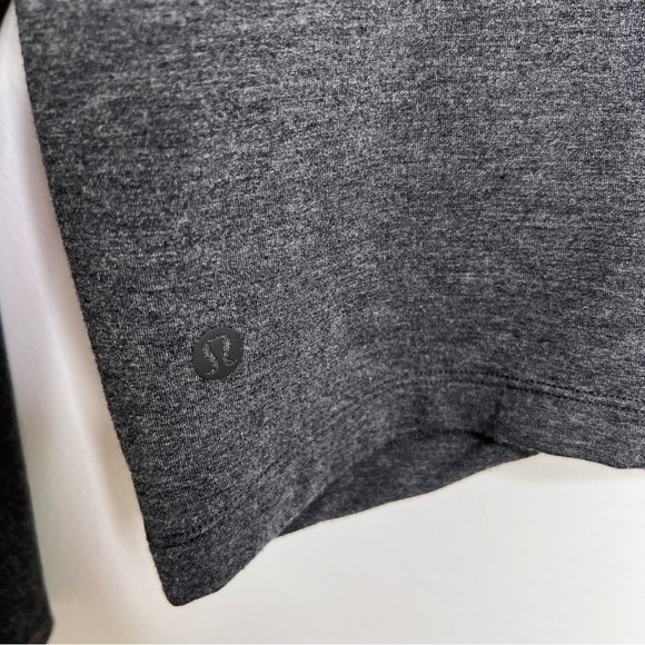 LULULEMON Heathered Mod Black Tuck & Gather Pullover Sweatshirt - Picture 5 of 5